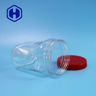 360ml Hình bầu dục thực phẩm an toàn PET Jar Bao bì Hạt điều Đậu phộng Bìa nhựa Tùy chỉnh Sản xuất