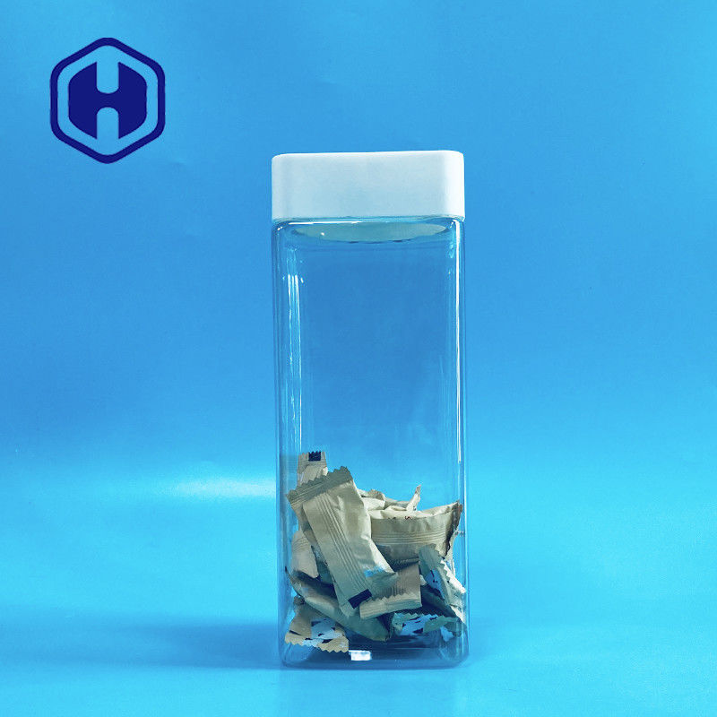 Lọ nhựa hình vuông 1140ml Vít Top Sweets Bars Food Grade With Liner Leak Proof