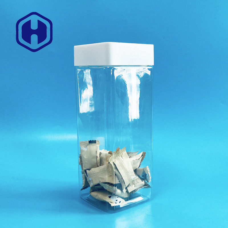 Lọ nhựa hình vuông 1140ml Vít Top Sweets Bars Food Grade With Liner Leak Proof