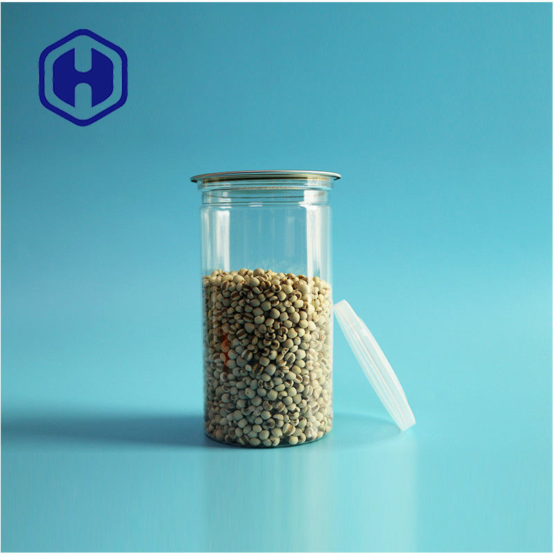 Dry Healthy Cat Dog Snack Food Powders 24oz Premium PET Can With Airtight Aluminum Lid (Bộ chứa PET cao cấp với nắp nhôm kín)