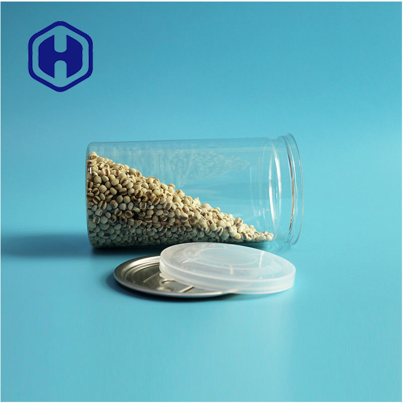 Dry Healthy Cat Dog Snack Food Powders 24oz Premium PET Can With Airtight Aluminum Lid (Bộ chứa PET cao cấp với nắp nhôm kín)