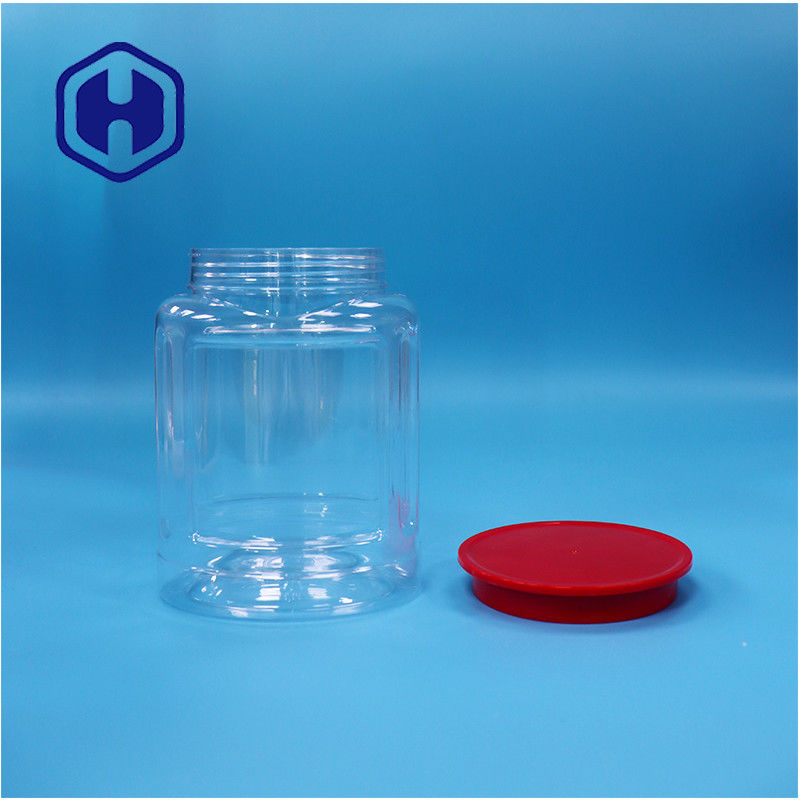 Ống PET nhựa hạt kẹo bánh quy ớt bánh quy ẩm thực khô bình vít nắp đầu