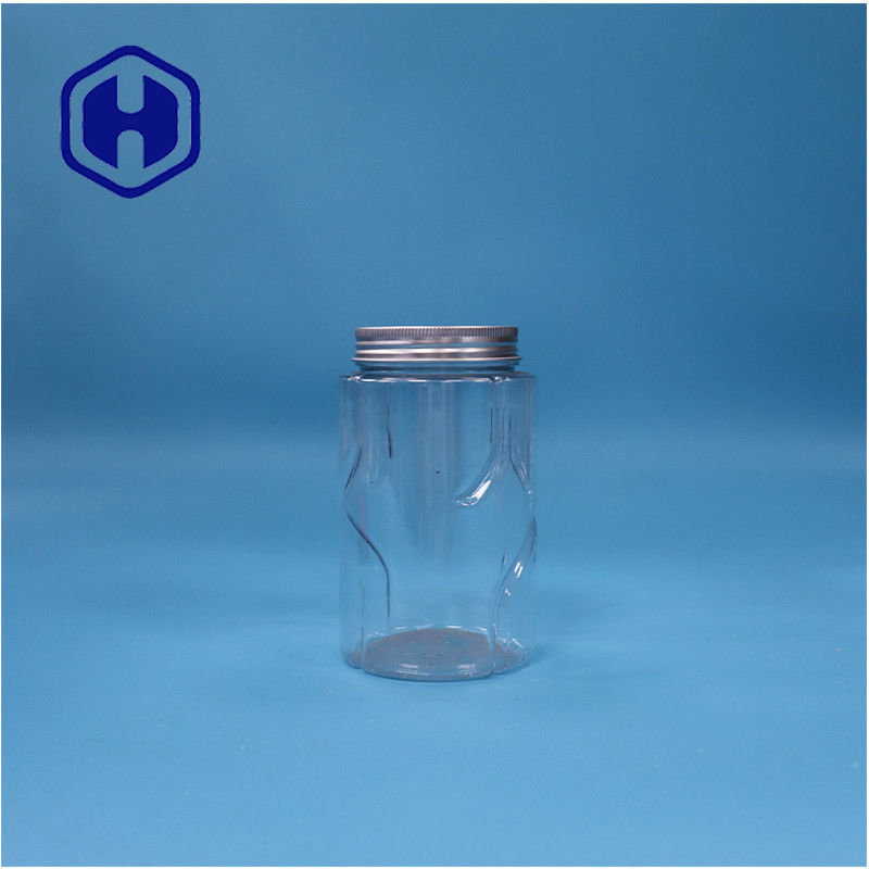 Hòn hình rõ ràng hạt PET hạt bạc hà kẹo đường đồ ăn cho trẻ em lọ nhôm nắp đầu