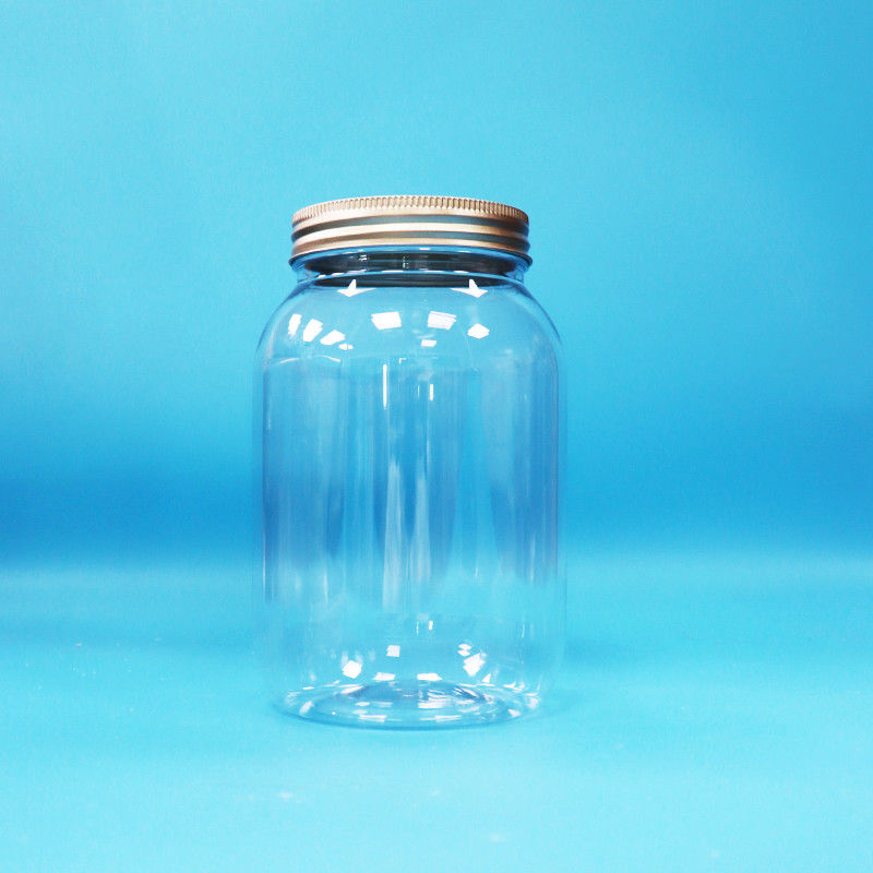 Thực phẩm lớp tinh khiết PET nhựa vòng lọ nhôm vít mũ phẳng cho thực phẩm kẹo hạt
