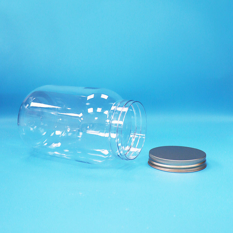 Thực phẩm lớp tinh khiết PET nhựa vòng lọ nhôm vít mũ phẳng cho thực phẩm kẹo hạt