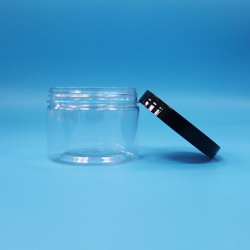 Nhìn qua hình miệng tròn PET bình nhựa cho hạt trà đen đồ chơi quà tặng kẹo Cooike