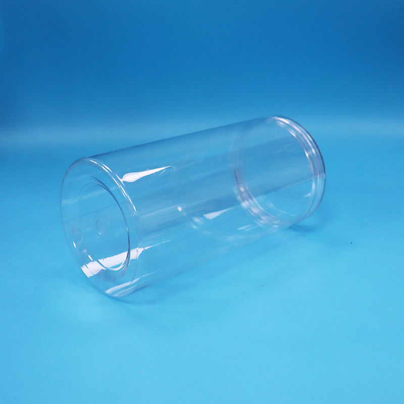 Đơn giản PET xi lanh Quanh loại thực phẩm nhựa kẹo bánh quy đồ ăn bình vít Clear Caps