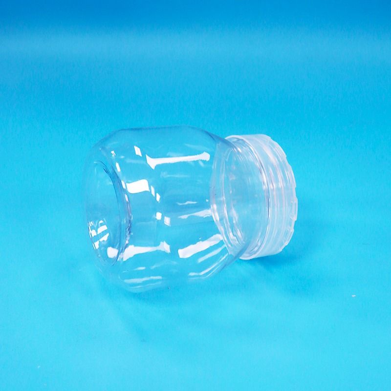 Hũ nhựa PET trong suốt đựng kẹo nhỏ, rỗng, có nắp vặn, đạt chuẩn thực phẩm, không chứa BPA