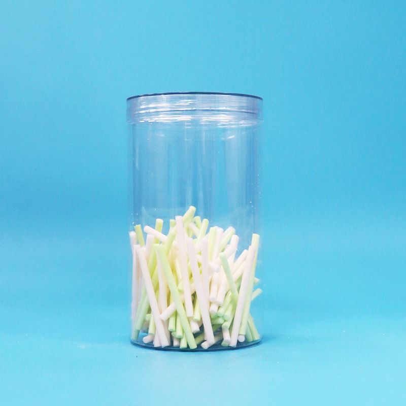 BPA miễn phí Clear Screw Cap Transparent Round Shape PET nhựa kẹo bánh quy hạt bình