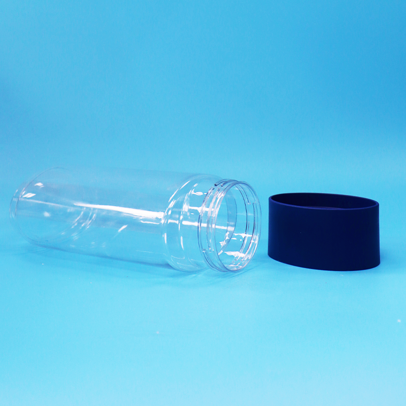 Hình hình hình bầu dục Nhựa PET trong suốt Bánh kẹo hạt kẹo lọ chống giả mạo Cap Bpa miễn phí