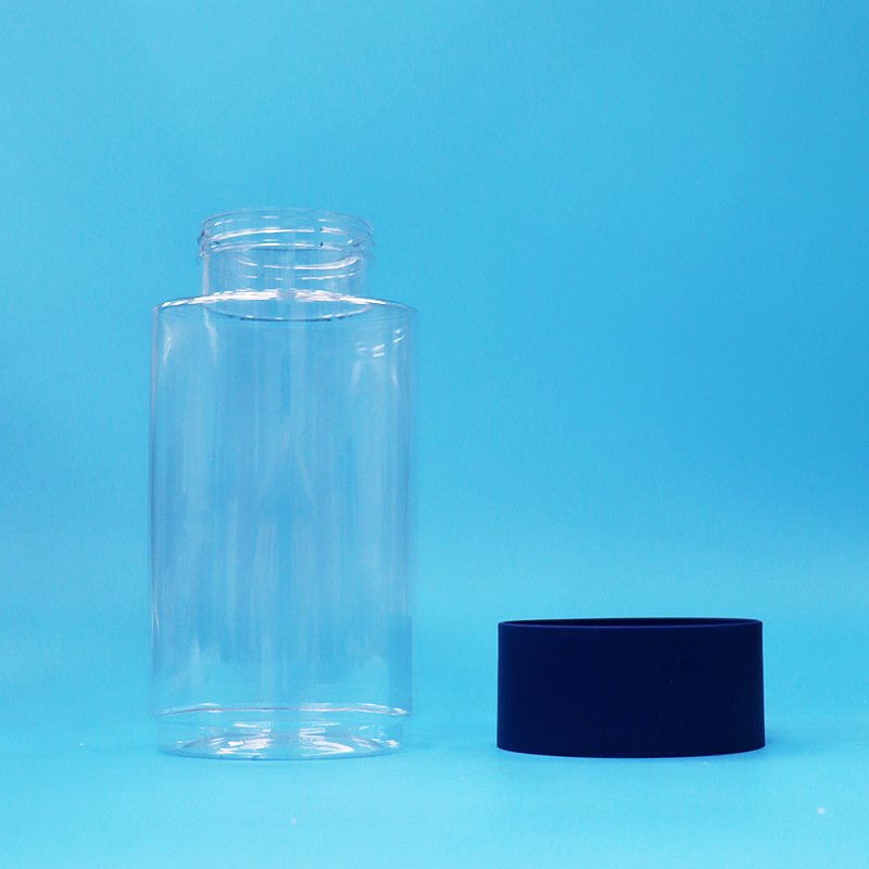 Hình hình hình bầu dục Nhựa PET trong suốt Bánh kẹo hạt kẹo lọ chống giả mạo Cap Bpa miễn phí
