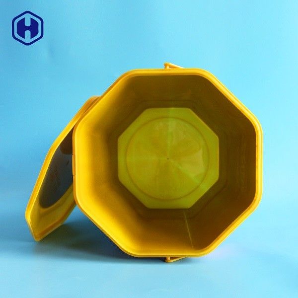 Octagon Shape IML Xô 1.96 Gallon 8.25L Hộp đựng bánh quy bằng nhựa