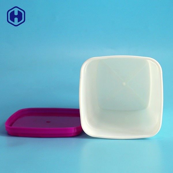 Hộp đựng bằng nhựa IML 23oz với logo in nắp màu