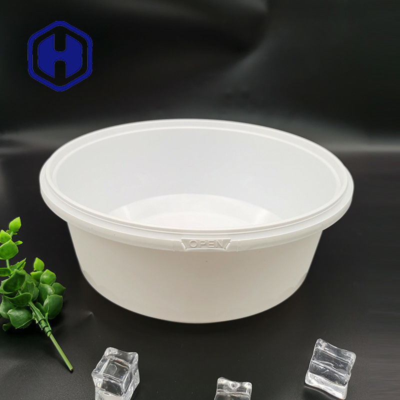 Thermoformed IML Fast Food Take Away Bao bì Khay nhựa có nắp 1300ml Chống rò rỉ