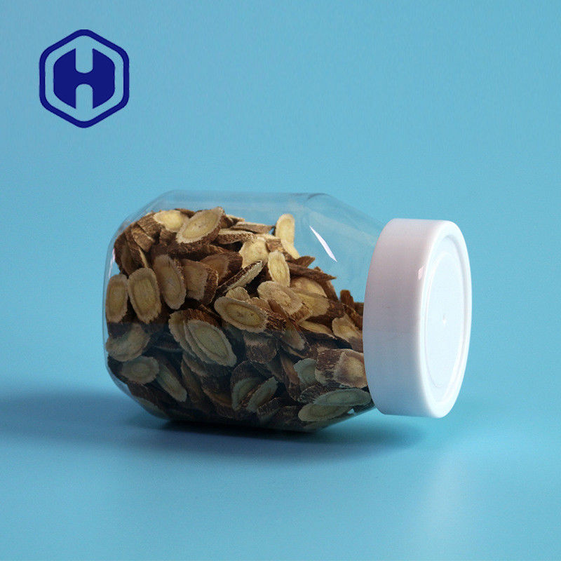 Không độc hại 390ml 13oz Hũ đựng bơ đậu phộng bằng nhựa Màu trong suốt