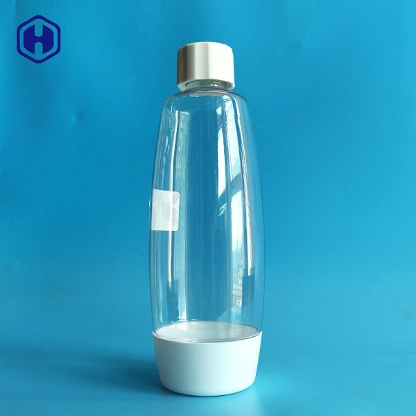 Vít nắp rỗng Chai nhựa rõ ràng tái sử dụng Thùng nhựa lỏng