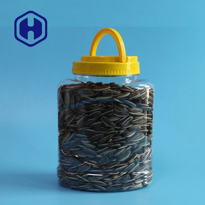 Hạt nhân Hạt hình bầu dục Bpa Bình đóng gói thực phẩm bằng nhựa miễn phí 1150ml với tay cầm có nắp