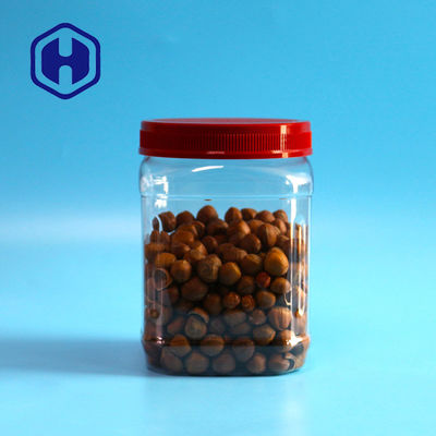 Hộp nhựa PET vuông 1480ml 50oz Bao bì thực phẩm bột cà phê có nắp vặn