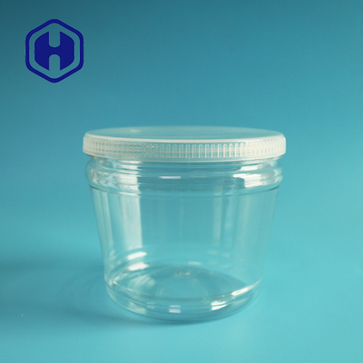 Số lượng lớn trong suốt Chai ngâm nhựa PET tròn 600ml Lưu trữ rau miệng rộng
