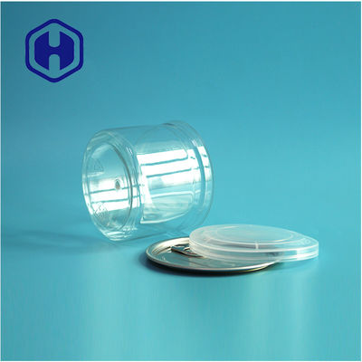 kẹo sô cô la đồ ăn nhẹ 250ml 8oz rõ ràng rõ ràng PET có thể đóng gói thực phẩm với dễ dàng mở đầu