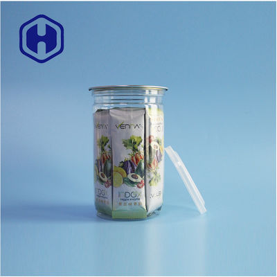 Các món ăn nhẹ gia vị Không cần nỗ lực để mở 307# hộp nhòm PET để đóng gói thực phẩm thuận tiện