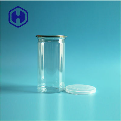 Dry Healthy Cat Dog Snack Food Powders 24oz Premium PET Can With Airtight Aluminum Lid (Bộ chứa PET cao cấp với nắp nhôm kín)