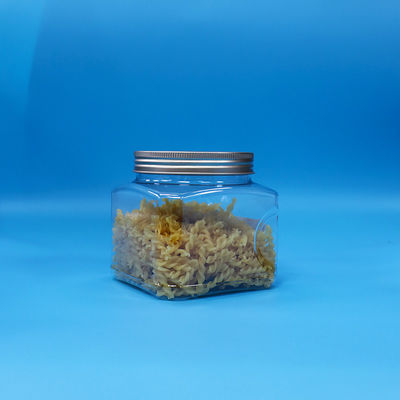 Thức ăn chất lượng kẹo thực phẩm đồ ăn nhẹ PET mảng trong suốt nhựa cầm bình nhôm nắp