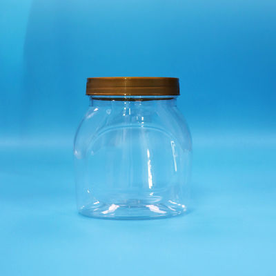 Thủy tinh thể chất PET trong suốt rộng miệng cho thực phẩm bánh mì bánh quy đóng gói kẹo