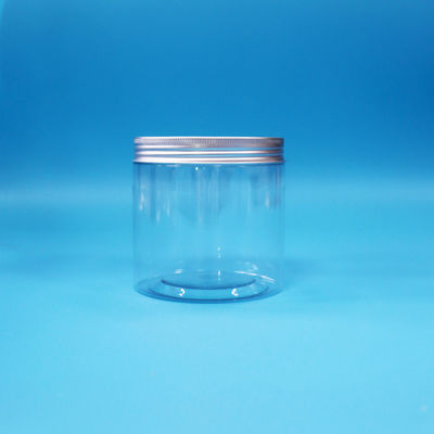 Nhìn rõ vòng rộng miệng xi lanh PET nhựa kẹo thực phẩm bánh quy bình nhôm nắp