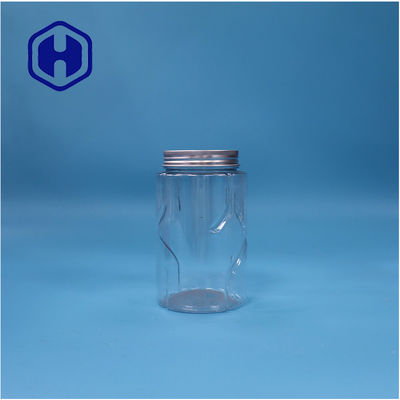 Hòn hình rõ ràng hạt PET hạt bạc hà kẹo đường đồ ăn cho trẻ em lọ nhôm nắp đầu