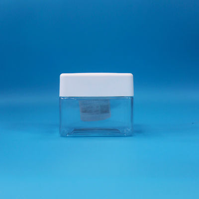 Đồ ăn nhẹ nhỏ rỗng Transparent Square kẹo hạt PET hộp nhựa nắp vít