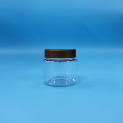 Giá rẻ Bánh kẹo nhỏ Transparent PET Round Plastic Jars Food Grade Screw Cover