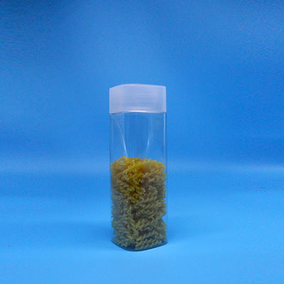 Môi rộng 600ml đồ ăn nhẹ kẹo mịn xuyên Quảng trường PET chai nhựa nét nét