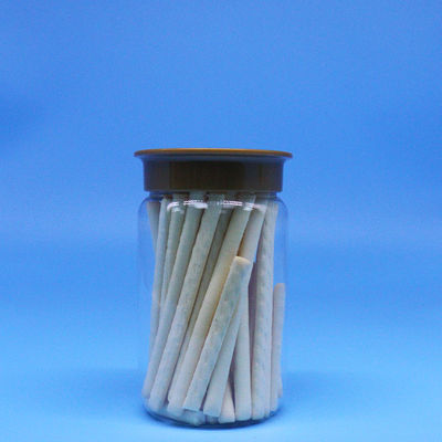 kẹo bánh quy PET nhựa hạt thực phẩm cao tròn bình trong suốt vít mũ phẳng