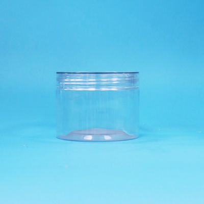 Thức ăn chất lượng Transparent PET nhựa Dry Food kẹo hạt quà bình vít nắp phẳng