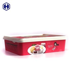 Hộp đựng thức ăn cấp IML có thể tái chế Hộp nhựa nhỏ hình vuông không mùi