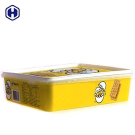 Soda Cracker Hộp nhựa đựng thực phẩm bằng nhựa trong dán nhãn 87OZ 2600ML