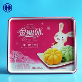PP nhựa IML Hộp L25.7 * W21.3 * H6.9 480g Bánh đóng gói trái cây khô