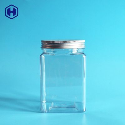 Nhỏ rỗng vuông rộng miệng lọ nhựa tiết kiệm không gian có thể xếp chồng