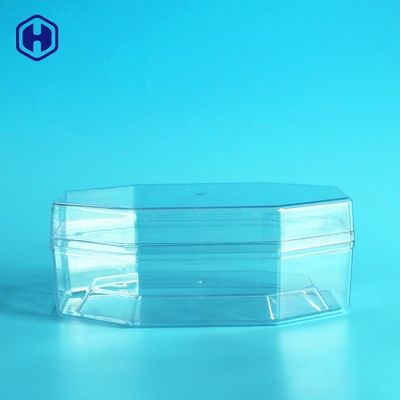 Lọ đựng thực phẩm bằng nhựa bát giác Bao bì Bánh sô cô la 340ml 12oz