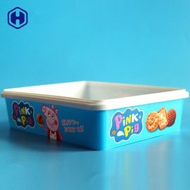 Điền đầy tùy chỉnh Hộp IML Bánh quy tròn Bao bì nhựa SGS FDA QS