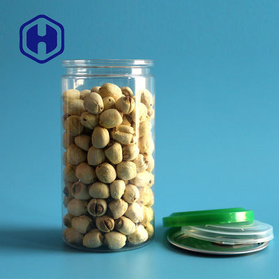 211 # 440ml Lon nhựa trong suốt Hạt sô cô la Thanh bánh quy sô cô la Dễ dàng mở đầu PET Có thể