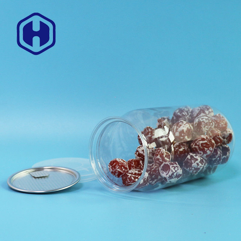 Kẹo Hải sản Bao bì thực phẩm khô rỗng Có thể nhựa PET có nắp đặt tùy chỉnh 24oz