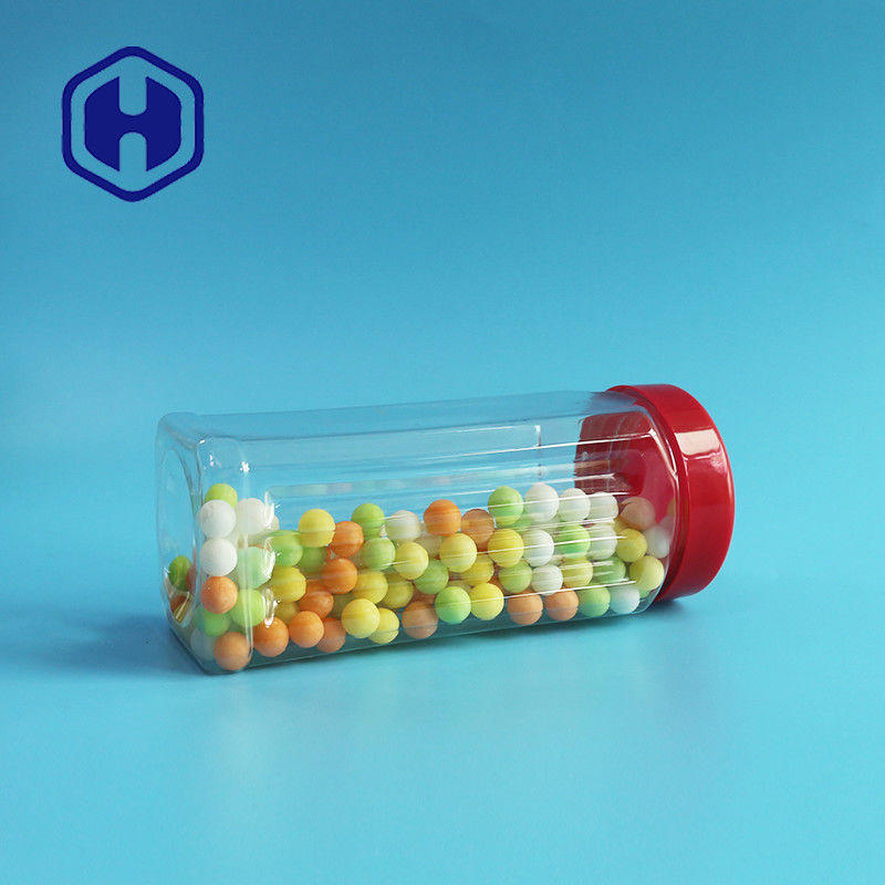 Chiều cao 171mm PET Hũ vuông Hạt điều Số lượng lớn Hạt điều Trà thơm Rau củ khô 560ml