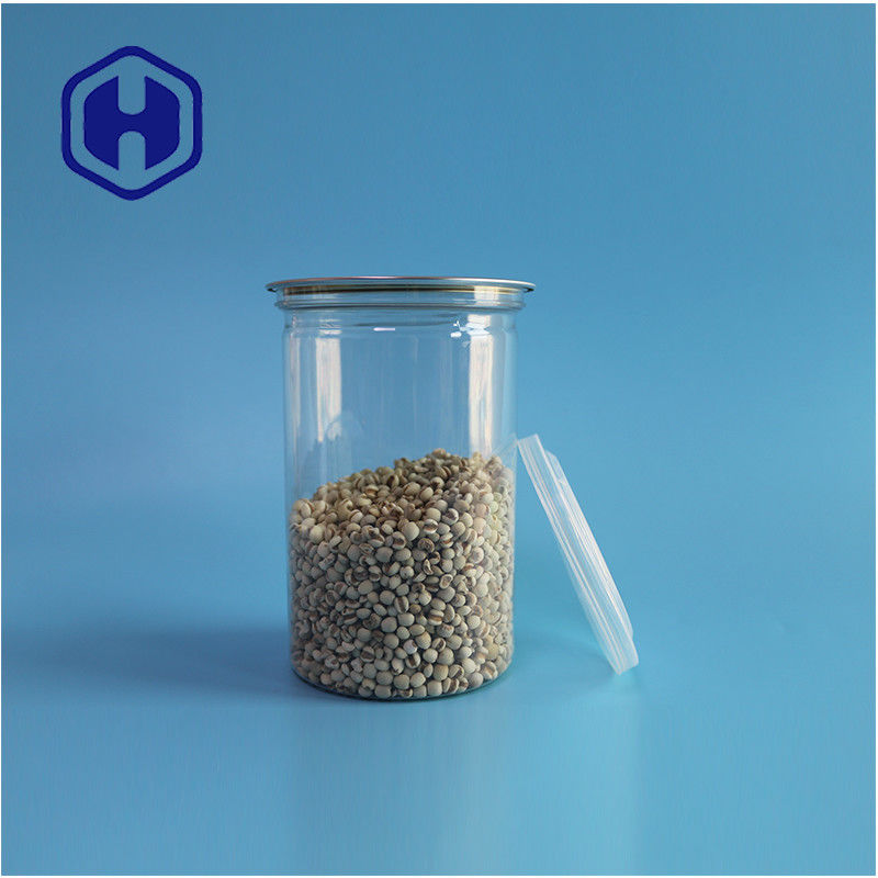 Thực phẩm biển hạt thực phẩm an toàn minh bạch tái chế PET tròn thực phẩm hộp với dễ dàng mở đầu