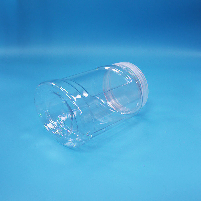 Năng lượng thực phẩm chống giả mạo Mũ PET rõ ràng bình nhựa cho các loại hạt thực phẩm kẹo mì