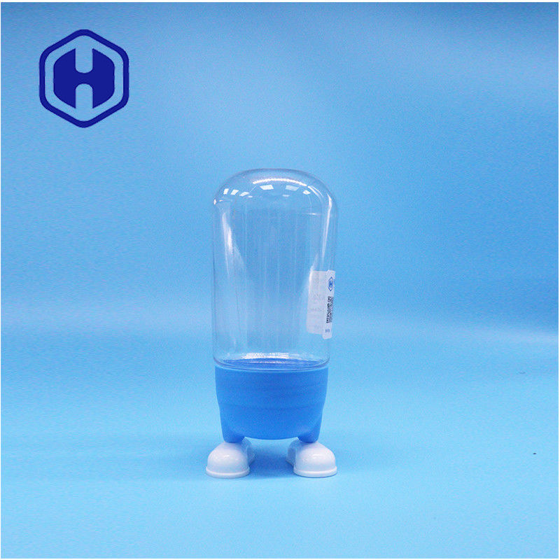 Hình dạng độc đáo nhựa chất lượng thực phẩm kẹo đường bánh quy quà tặng Clear Jar Fancy Screw Cover