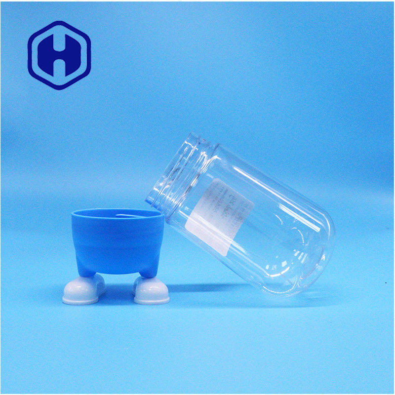 Hình dạng độc đáo nhựa chất lượng thực phẩm kẹo đường bánh quy quà tặng Clear Jar Fancy Screw Cover