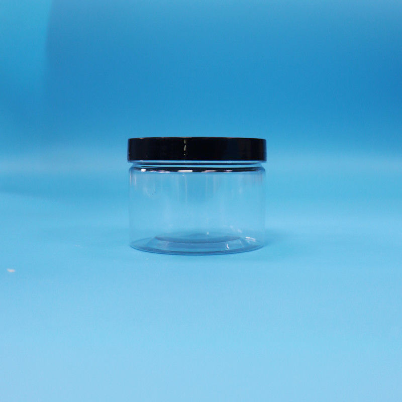 Hình dạng miệng tròn rõ ràng PET lọ nhựa cho hạt trà đen đồ chơi quà tặng kẹo Cooike