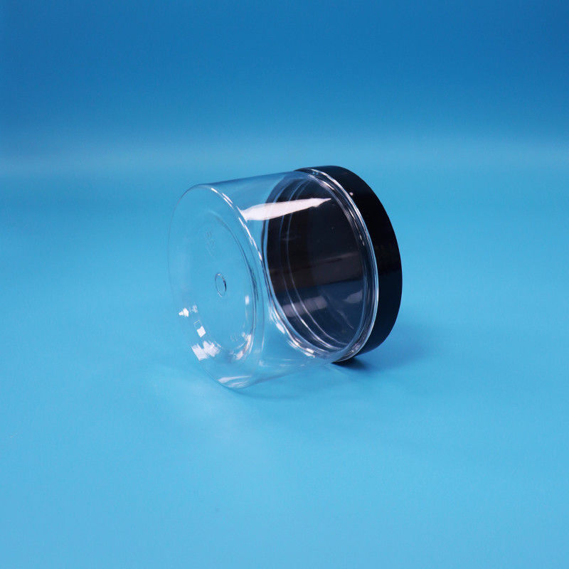 Hình dạng miệng tròn rõ ràng PET lọ nhựa cho hạt trà đen đồ chơi quà tặng kẹo Cooike